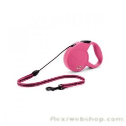 Flexi New Classic zsinórpóráz M 8m 20kg-ig pink