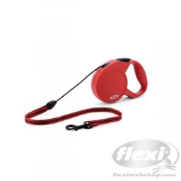Flexi New Classic zsinórpóráz S 8m 12kg-ig piros