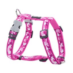 Red Dingo Camouflage Hot Pink Dog hám Large