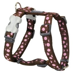 Red Dingo Pink Spots Brown Dog hám Small