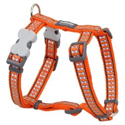 Red Dingo Reflective Orange Dog hám Large