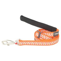 Red Dingo Reflective Ziggy Orange póráz 100-180 cm Small