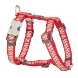 Red Dingo Reflective Ziggy Red Dog hám XLarge