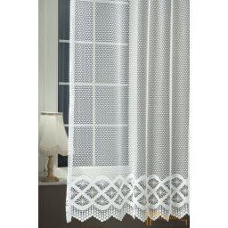 (2 szín 2 méret) Ella Jacquard függöny fehér 2418/260cm