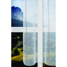 Csíkos fényáteresztő függöny -barna R-7021