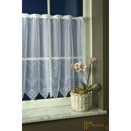 (2 méret) Ella jaquard függöny fehér 5603/60cm