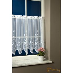 (2 méret) Ella jaquard függöny fehér 6906/90cm