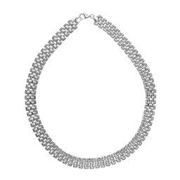 Ezüst rollex lánc ródiumozott 925‰-es, 18 g, 40 cm (16 mm)