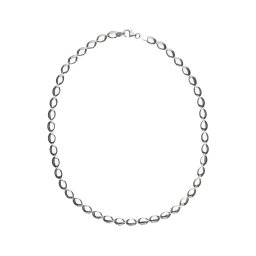 Ezüst lánc ovális alakú szemekkel 925‰-es, 11 g, 40 cm (5 mm)