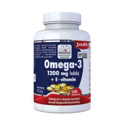 JutaVit Omega-3 1200 mg halolaj + E-vitamin lágykapszula 100x