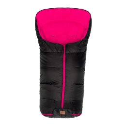 Fillikid bundazsák Eco Big babakocsiba 100x55 cm fekete-pink --1220-22