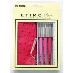 Tulip Etimo Rose - ergonómikus horgolótű készlet elegáns tokban - TER-15e
