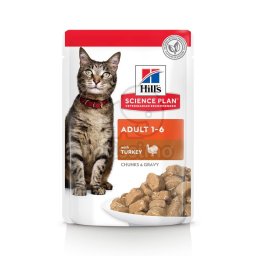 Hill's Science Plan Adult nedves macskatáp, pulyka 12 x 85 g