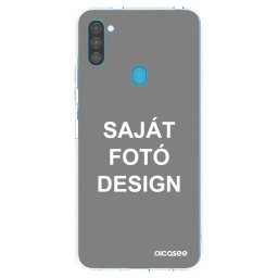 Átlátszó szilikon tok az alábbi mobiltelefonokra Samsung Galaxy M11 - Saját fotó/motívum