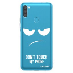 Átlátszó szilikon tok az alábbi mobiltelefonokra Samsung Galaxy M11 - Don't Touch My Phone