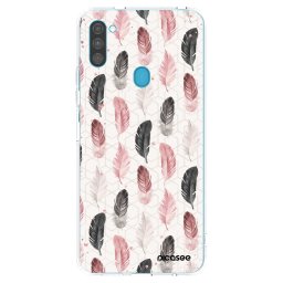 Átlátszó szilikon tok az alábbi mobiltelefonokra Samsung Galaxy M11 - Feather 2
