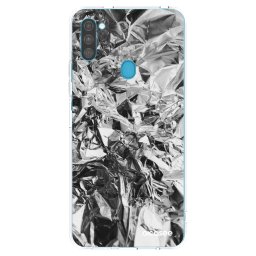 Átlátszó szilikon tok az alábbi mobiltelefonokra Samsung Galaxy M11 - Chrome