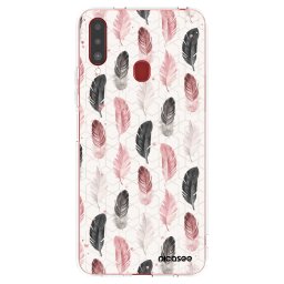Átlátszó szilikon tok az alábbi mobiltelefonokra Samsung Galaxy A20s - Feather 2