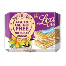 Lea Life vaníliás ostya glutén- és laktózmentes, hozzáadott cukor nélkül 95 g