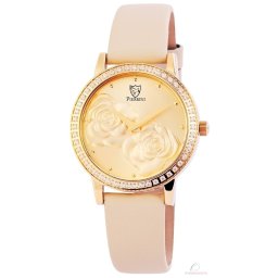 Pierrini női karóra valódi bőr szíjjal - Rosegold