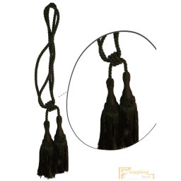 (14 szín) Sötét zöld Klasszikus zsinóros Kétfejes Függönyelkötő