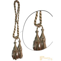 (14 szín) Bézs rózsaszín zöld Klasszikus zsinóros Kétfejes Függönyelkötő