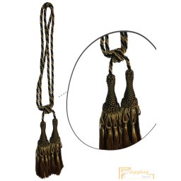 (14 szín) Zöld arany Klasszikus zsinóros Kétfejes Függönyelkötő