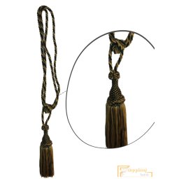 (14 szín) Zöld arany Klasszikus zsinóros Egyfejes Függönyelkötő