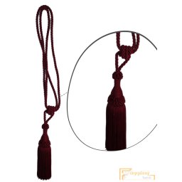 (14 szín) Bordó Klasszikus zsinóros Egyfejes Függönyelkötő