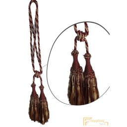 (14 szín) Bézs bordó Klasszikus zsinóros Kétfejes Függönyelkötő