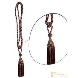 (14 szín) Bézs bordó Klasszikus zsinóros Egyfejes Függönyelkötő