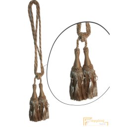 (14 szín) Bézs arany Klasszikus zsinóros Kétfejes Függönyelkötő