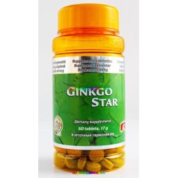 Ginkgo Star 60 db tabletta - az agy, a szív és érrendszer támogatására - StarLife