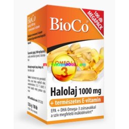 Halolaj Megapack 100 db lágyzselatin kapszula, EPA, DA, E-vitamin, Omega-3 - BioCo