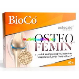 OSTEOFEMIN 60 db filmtabletta, 50 év feletti nőknek, 8-féle hatóanyaggal - BioCo