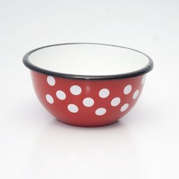 Müzlis tál 14 cm zománcozott Pöttyös minta 669/14