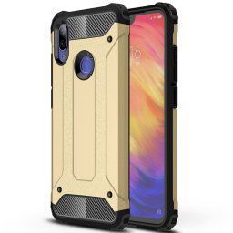 Hybrid Armor Case Tough Rugged Xiaomi Redmi Note 7 telefontok (arany)