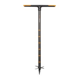 Kézi földfúró, Fiskars 134720, acél, D 15 cm, 1,11 m