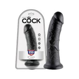 King Cock 8 dildó (20 cm) - fekete