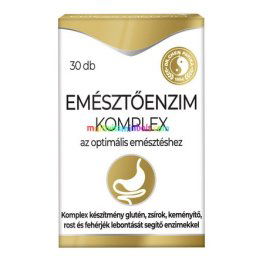 Emésztőenzim komplex 30 db kapszula, Glutén, zsírok, keményítő, rost és fehérjék lebontását segítő enzimekkel - Dr. Chen