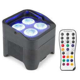 BEAMZ BBP94 BATTERY UPLIGHT PAR 4X 10W