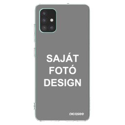 Átlátszó szilikon tok az alábbi mobiltelefonokra Samsung Galaxy M51 M515F - Saját fotó/motívum