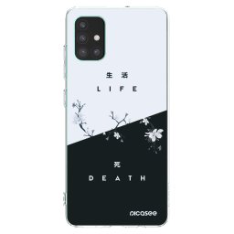 Átlátszó szilikon tok az alábbi mobiltelefonokra Samsung Galaxy M51 M515F - Life - Death
