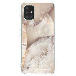 Átlátszó szilikon tok az alábbi mobiltelefonokra Samsung Galaxy M51 M515F - Cream marble