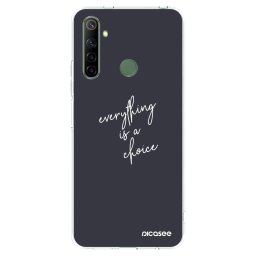 Átlátszó szilikon tok az alábbi mobiltelefonokra Realme 6i - Everything is a choice