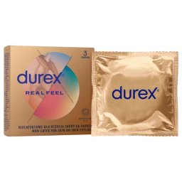 Durex Real Feel - latexmentes óvszer (3 db)
