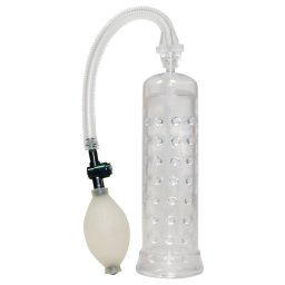 You2Toys Crystal - átlátszó, kézi vákuumos péniszpumpa férfiaknak