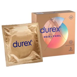 Durex Real Feel - latexmentes óvszer (3 db)