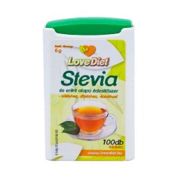 Love Diet Stevia és eritrit alapú édesítőszer tabletta 100x