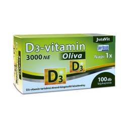 JutaVit D3-vitamin 3000 NE Olíva lágykapszula 100x